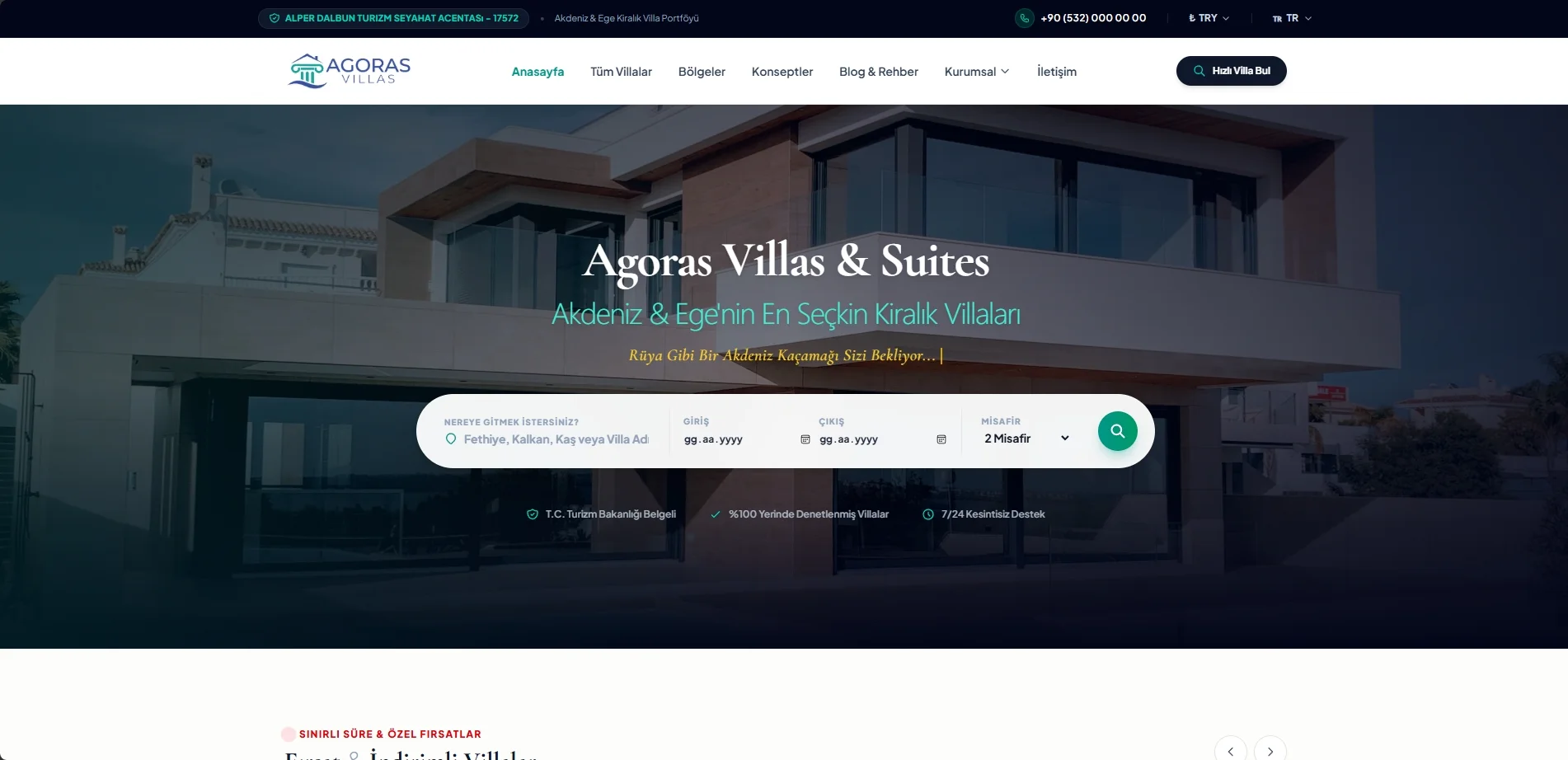 Agoras Villas - Akdeniz & Ege Lüks Villa Kiralama Portalı