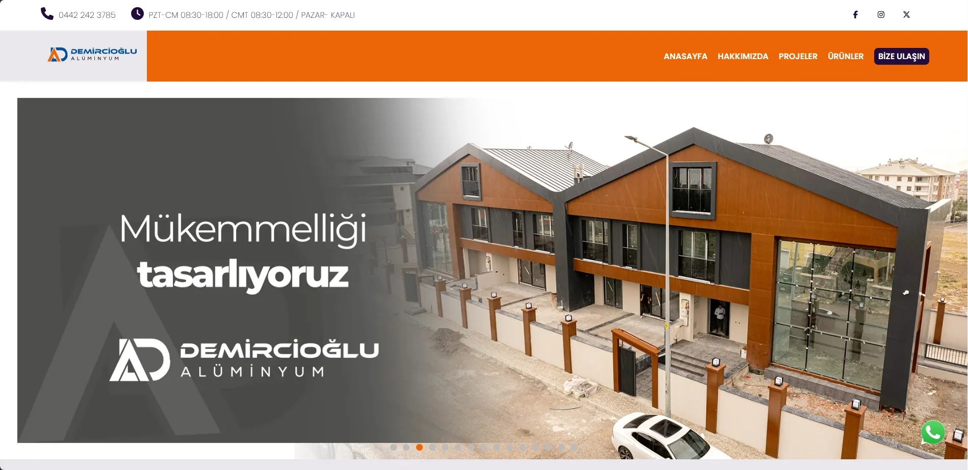 Demircioğlu Alüminyum ve Cam Sistemleri - Kurumsal Web Tasarım & Google SEO