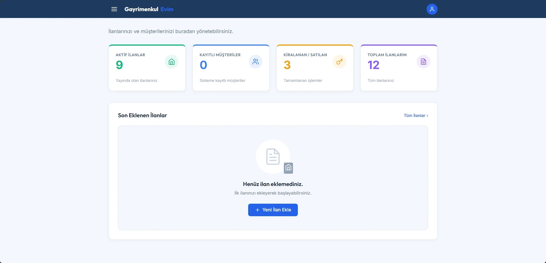 Gayrimenkul Evim - Çok Kullanıcılı Emlak Portalı & Bulut Gayrimenkul CRM