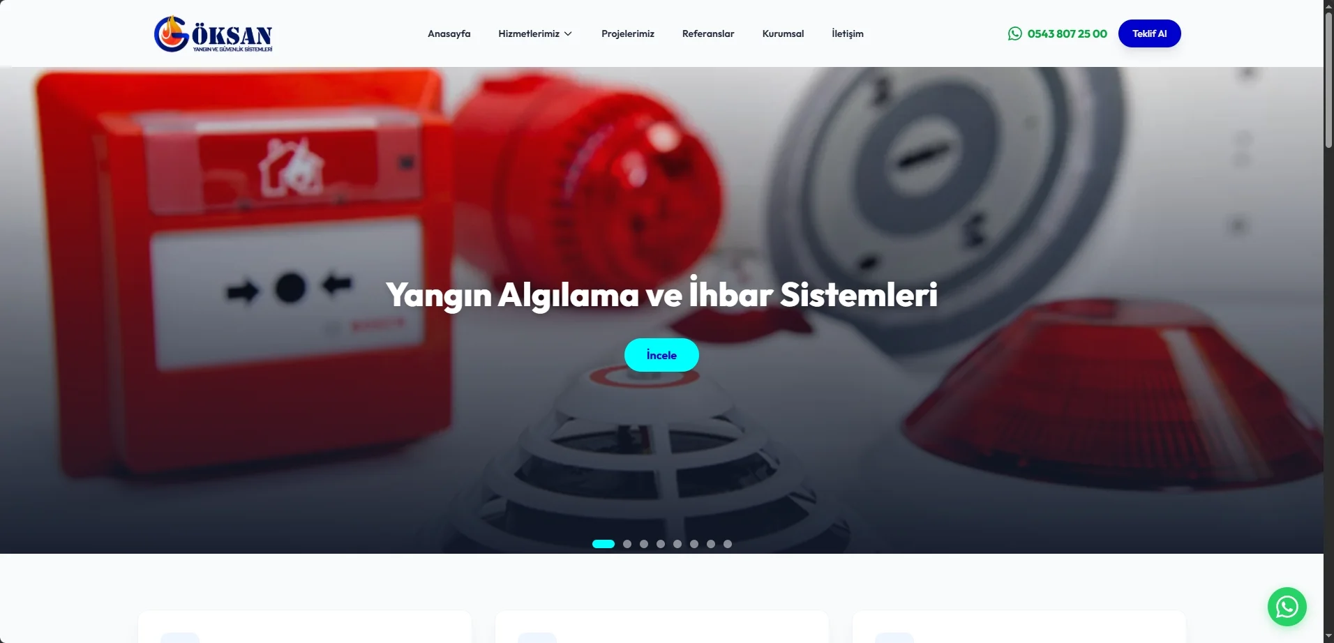 Göksan Yangın ve Güvenlik Sistemleri - Kurumsal Portal & Proforma Takip Sistemi